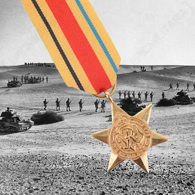 £11.25 • Buy British WW2 Africa Star Full Size Medal - Reenactment Ribbon World War Two