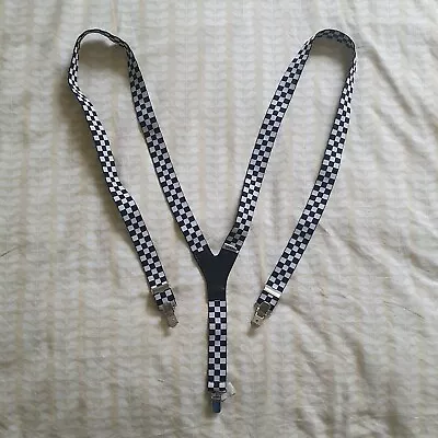 £39.99 • Buy Vans Check Braces 25mm Wide Punk Indie Ska Suspenders Adjustable Unisex Trousers