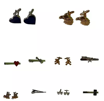 £2.99 • Buy Novelty Cufflinks And Tie Clips Various Designs Multibuy Available