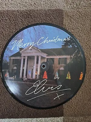 ELVIS PRESLEY. British 10 Inch Picture Disc Single. Merry Christmas Elvis • $12.43