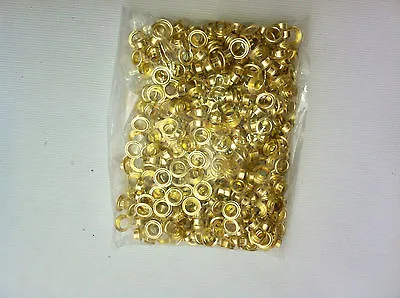 2000  Grommets Brass  Metal # 0 1/4 Eyelet  With Washers For  Hand Press • $19