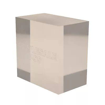 Thick Clear Perspex Acrylic Chunky Plastic Block 15mm 20mm 25mm 30mm 40mm 50mm • £33.44