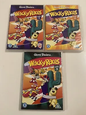 Wacky Races Volumes 12 & 3 DVD - Hanna Barbera - 3 Disc • £10.99