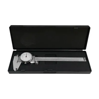 6''/150MM Dual Reading Dial Caliper Shockproof Scale Metric SAE Standard INCH MM • $36.99