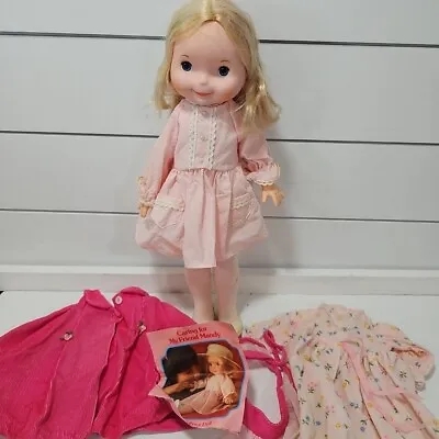 My Friend Mandy Doll 1970 Fisher Price 16” And Clothing Vtg • $49.95