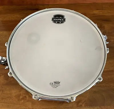 Mapex Snare Drum Remo UX Head #109504 Polished 14  X 4  • $129.95