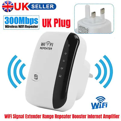 WiFi Range Extender Signal Booster 5G Network Internet Wireless WIFI Repeater UK • £7.98