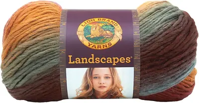 Lion Brand Yarn Company 100 G 100 Percent Acrylic  Landscapes  Yarn Ball Desert • £10.36