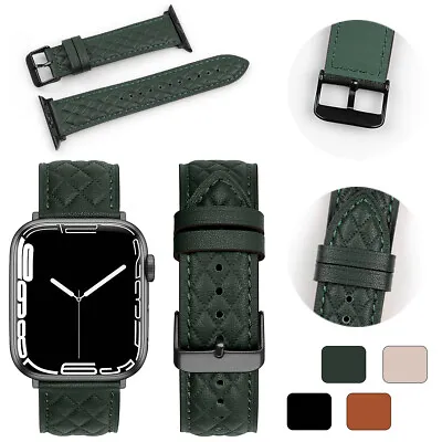 $11.15 • Buy Leather Band Strap For Apple Watch Ultra Series 8 7 6 SE 49 45 41 44 40 42 38 Mm