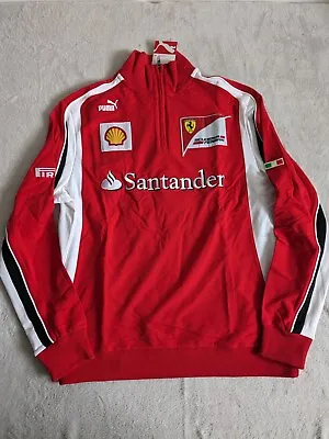 Brand New – Vintage Ferrari F1 Team Issue ¼ Zip Fleece Jacket – XL • £199.99