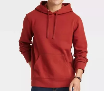Sweatshirt Hoodie Fleece Maroon/Red Large(L) Men's • $14.95