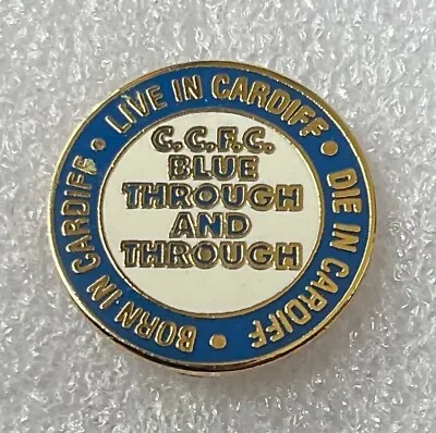 Cardiff City Football Club Enamel Pin Badge (V7) Born Live Die C.C.F.C • $3.73