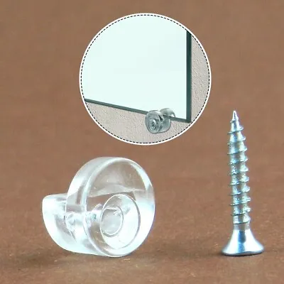 Fixing Kit For Glass Mirror Wall Clips Secure Installation Better Fit 4 Pieces • £3.26