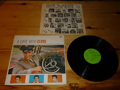 ELVIS PRESLEY - A DATE WITH ELVIS VINYL ALBUM RECORD LP 33rpm 1959 NEAR MINT • $32.31