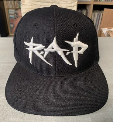 Vintage R.A.P. Snapback Hat Cap Black 80s 90s Y2K Hip Hop Rap R&B Music Vtg • $29.99