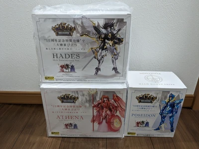 $650 • Buy Saint Seiya Myth Cloth Goddess Athena HADES Poseidon 15th Anniversary Ver.