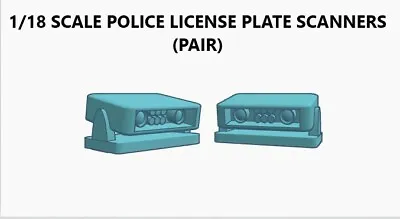 1/18 Scale License Plate Scanners Police Led Diorama Custom • $6