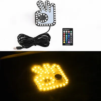 OK Hand Car Glow Panel Electric Lamp Interior LED Light Window Emblem Flash • $19.94