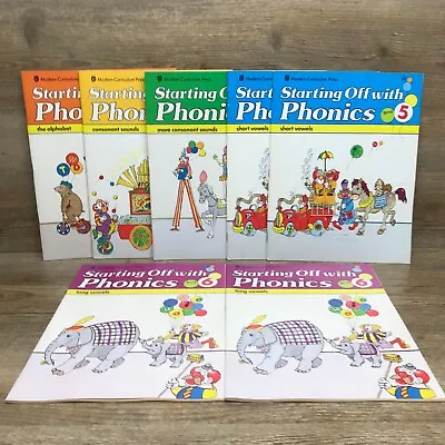 Modern Curriculum Press  Starting Off With Phonics  Books 2-6 Lot Of 8 Pre-Owned • $29.99