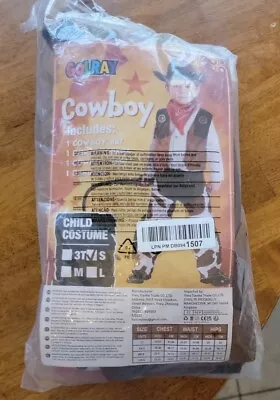 Golray Kids Cowboy Costume Role Play Dress Up Set Cowboy Accessories NIP • $19.99