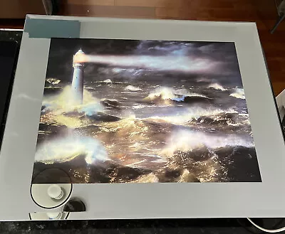 Vintage Ultimate Motion Lighthouse Moving Water  Surf Sounds Mirror Display  • $49.99