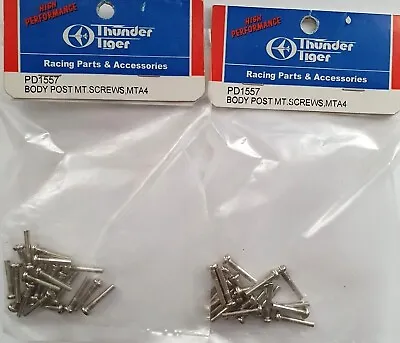 £10 • Buy 2 X Packets Thunder Tiger PD1557 Body Post Mount Screws MTA4 Vintage RC Spares 
