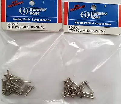 £10 • Buy 2 X Packets Thunder Tiger PD1557 Body Post Mount Screws MTA4 Vintage RC Spares 