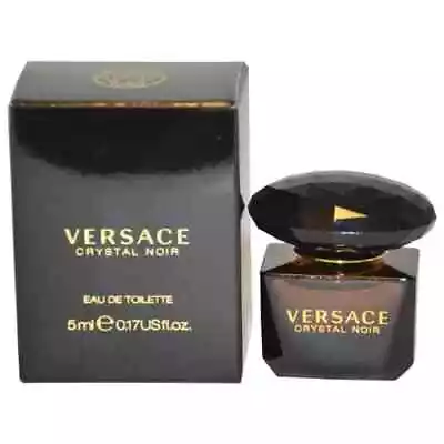 Versace Crystal Noir 5ml Eau De Toilette Mini Splash New Womens Perfume 0.17 Nib • $16.99