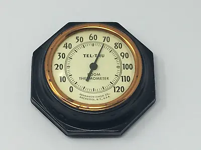 Vintage Automobile  Car Home ?  Metal Thermometer Temperature Tel Tru Accessory • $59.95