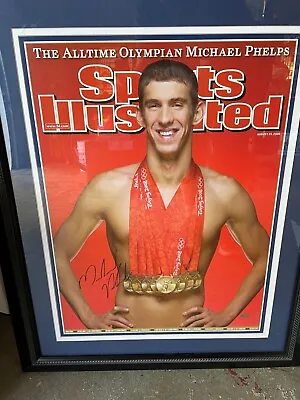 Michael Phelps Autographed Sports Illustrated Gold Medals - Steiner Sports COA • $600