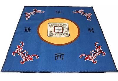 31  Blue Slip Slide Resistant Mahjong Domino Card Game Table Cover Mat • $21.95