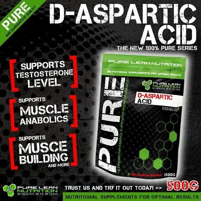 D Aspartic Acid Pure Powder 500g Daa Testosterone Booster Pct  • $49