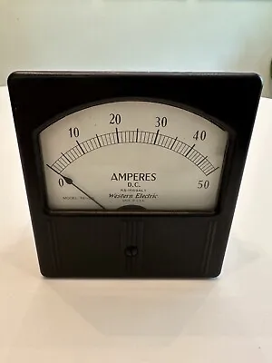 Vintage Western Electric KS-16694L1 DC Amperes Meter Gauge 1964 Model 741-59 • $26.99