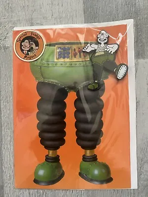 Wallace & Gromit The Wrong Trousers Greeting Card & Fridge Magnet 1995 Sealed • £5.95