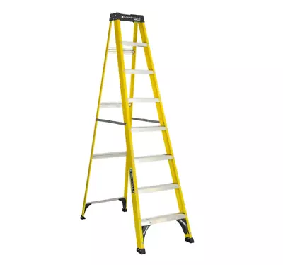 8-FOOT STEP LADDER Folding A-Frame 12' Reach 250 Lbs Load Capacity • $137.24