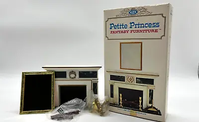 Ideal Petite Princess Furniture Dollhouse Regency Fireplace Set Candlesticks Box • $21.97