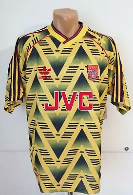 £399.99 • Buy ARSENAL 1991/1992/1993 AWAY SHIRT JERSEY TOP ADIDAS 90s JVC BANANA MENS L 42-44”