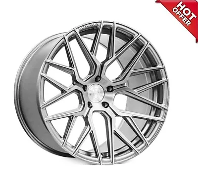 4ea 19x8.5/19x9.5 Staggered Rohana Wheels RFX10 Brushed Titanium Rims 19 (S1) • $2140