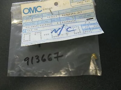 Johnson Evinrude Omc Metering Jet 0913667  Jo95 • $3