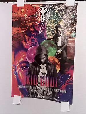 Kid Cudi Man On The Moon II III Mr Rager Canvas Poster Unframed 12x18 • $16.99