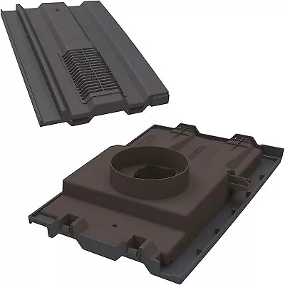 £36.66 • Buy Grey Mini Castellated 15  X 9  Roof Tile Vent Redland 49, Marley Ludlow Plus