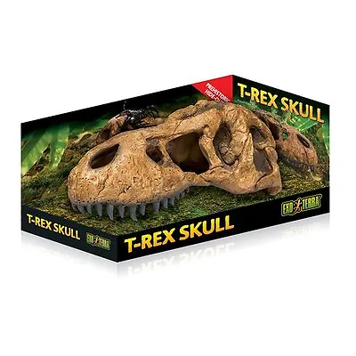 Exo Terra T-Rex Skull Reptile Vivarium Decor Hide • £5.69