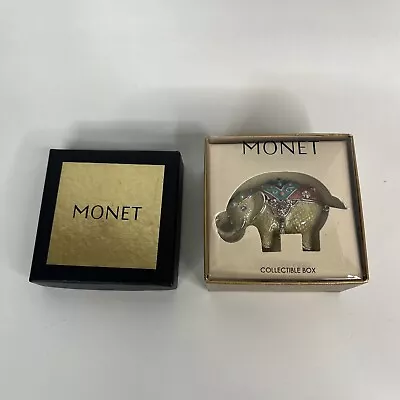 MONET   GRAY ELEPHANT   Collectible Keepsake Trinket Box  With Original Box • $24.99