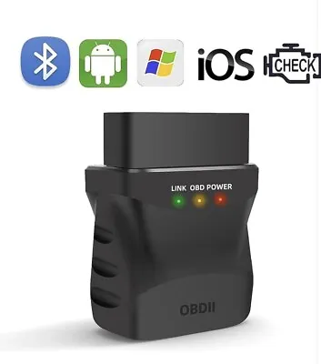 OBD2 Bluetooth 4.0 Diagnostic Scanner Code Reader For IOS And Android Scan Tool  • £6.50