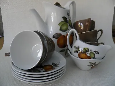 Midwinter Tea Coffee Set Cups & Saucers Oranges & Lemons Vintage Retro • £32