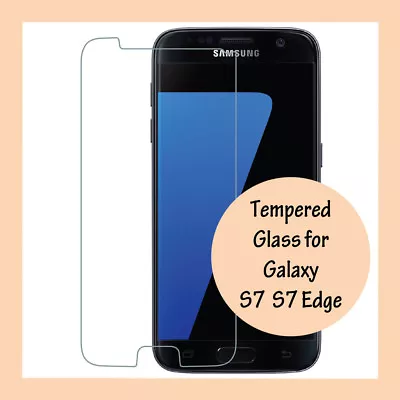 Tempered Glass Screen Protector Shatterproof For Samsung Galaxy S7 & S7 Edge • $4.95