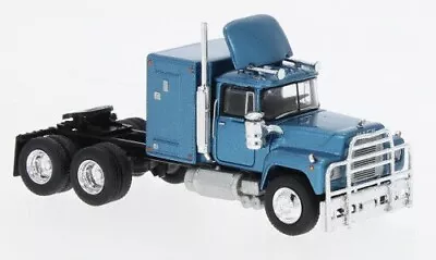 Brekina HO 1/87 1966 Mack RS 700 Metallic Blue Sleeper Cab W/ Rubber Duck Bumper • $33.33