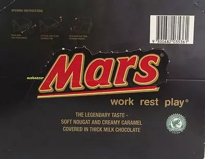 New Mars Bar Jumbo Pack 50 Pieces X 47 Grams Box Chocolates AUS MADE • $78.99