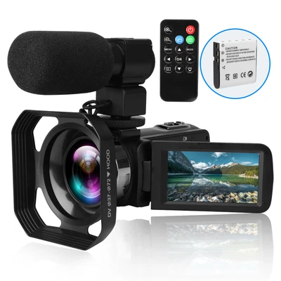$114.98 • Buy Video Camera Camcorder 4K WiFi 48MP Vlogging Camera For YouTube With Microphone