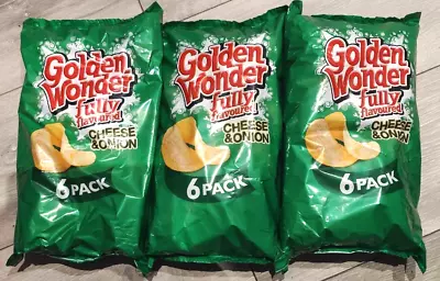 £7.99 • Buy 18 X Golden Wonder Cheese And Onion Crisps , 18 X 25g Bb 12/08/23